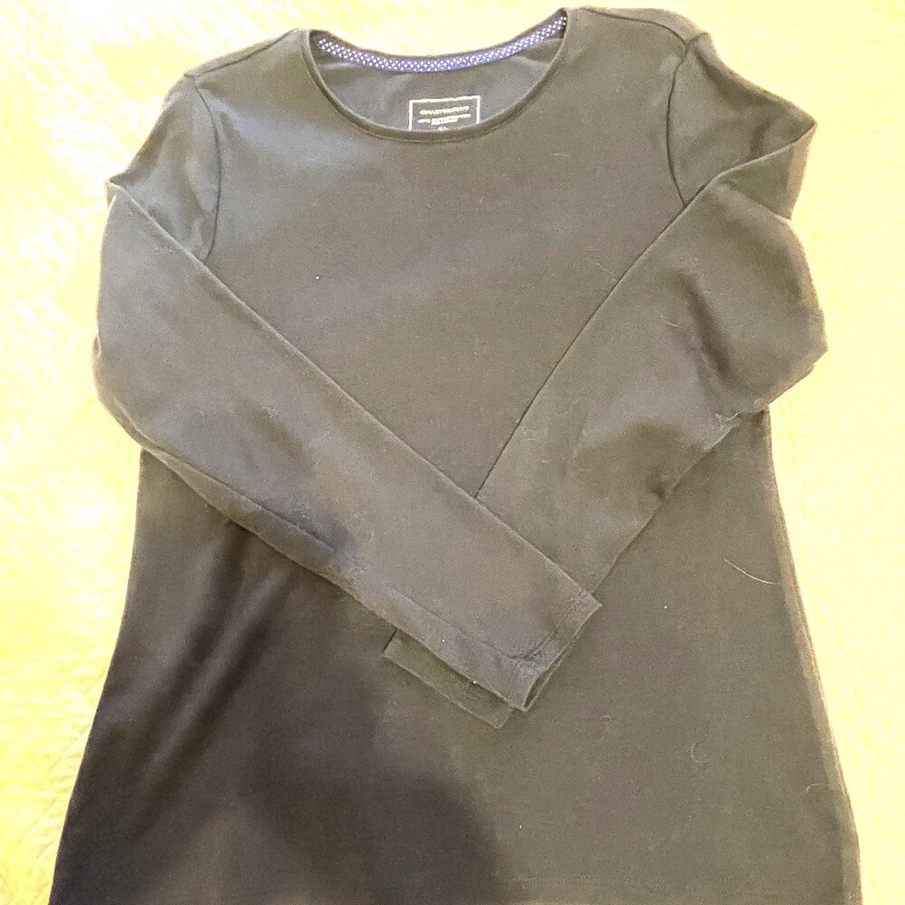 Charter Club Size XL Navy Long Sleeve T-Shirt.